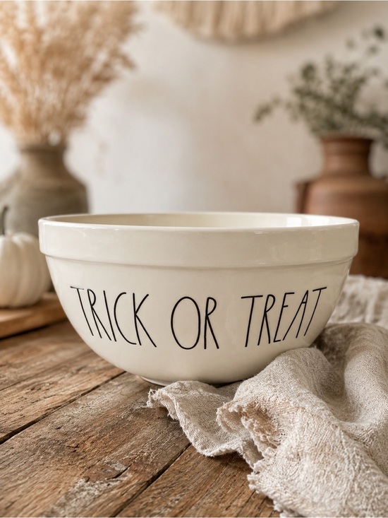Rae Dunn Other - Rae Dunn Bowl Trick or Treat LL Halloween Mixing Bowl Kitchen Home